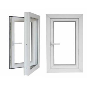 Jendela UPVC Swing 1 Daun Putih