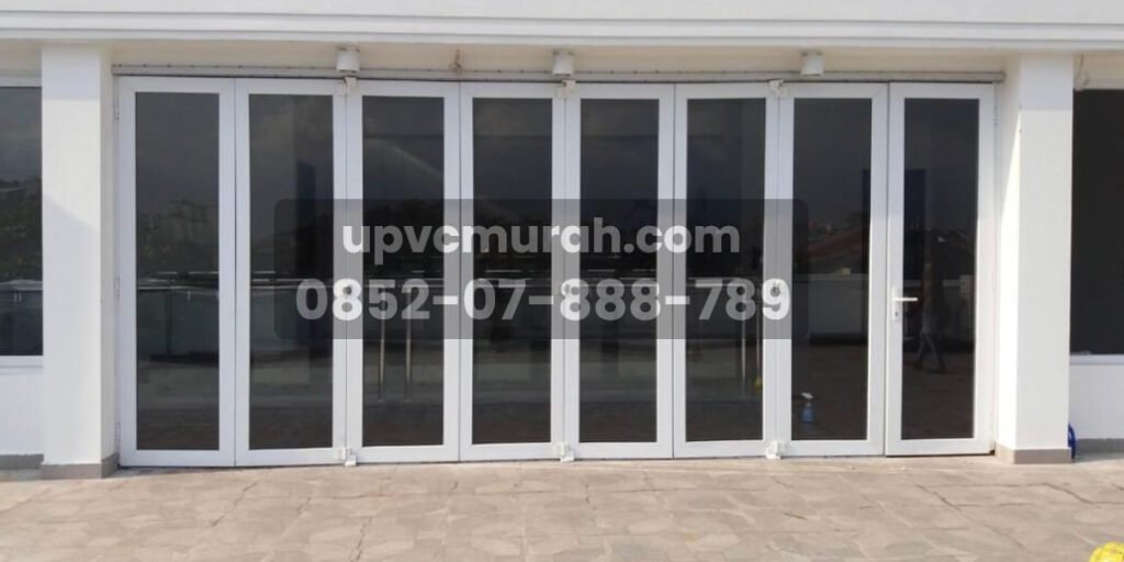 pintu lipat uPVC murah