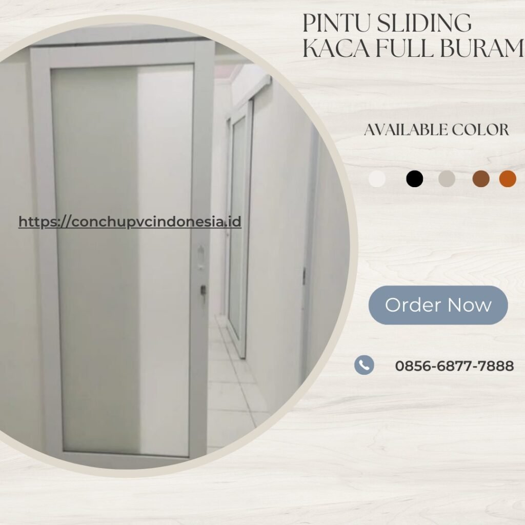 pintu sliding upvc terbaru 