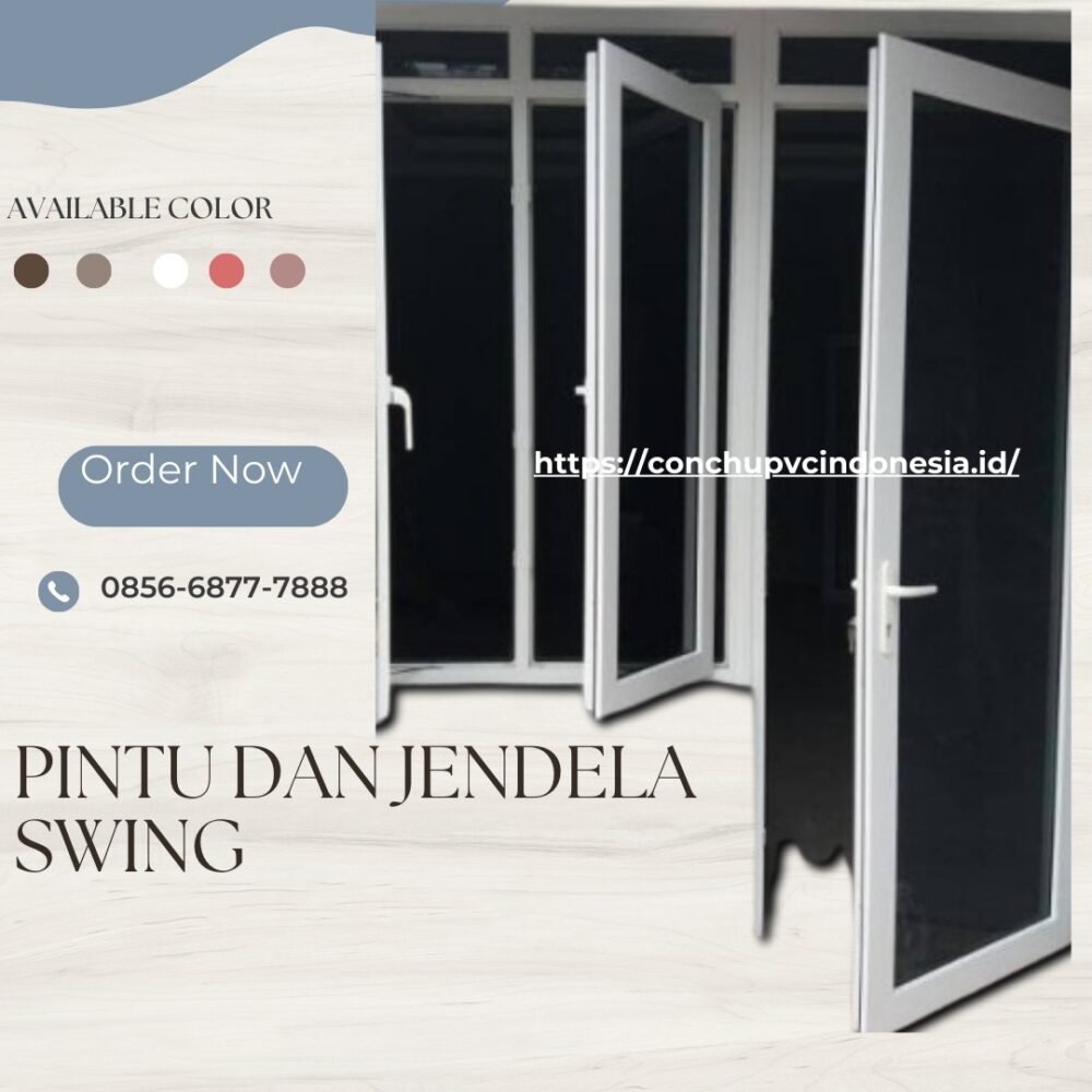 pintu swing upvc